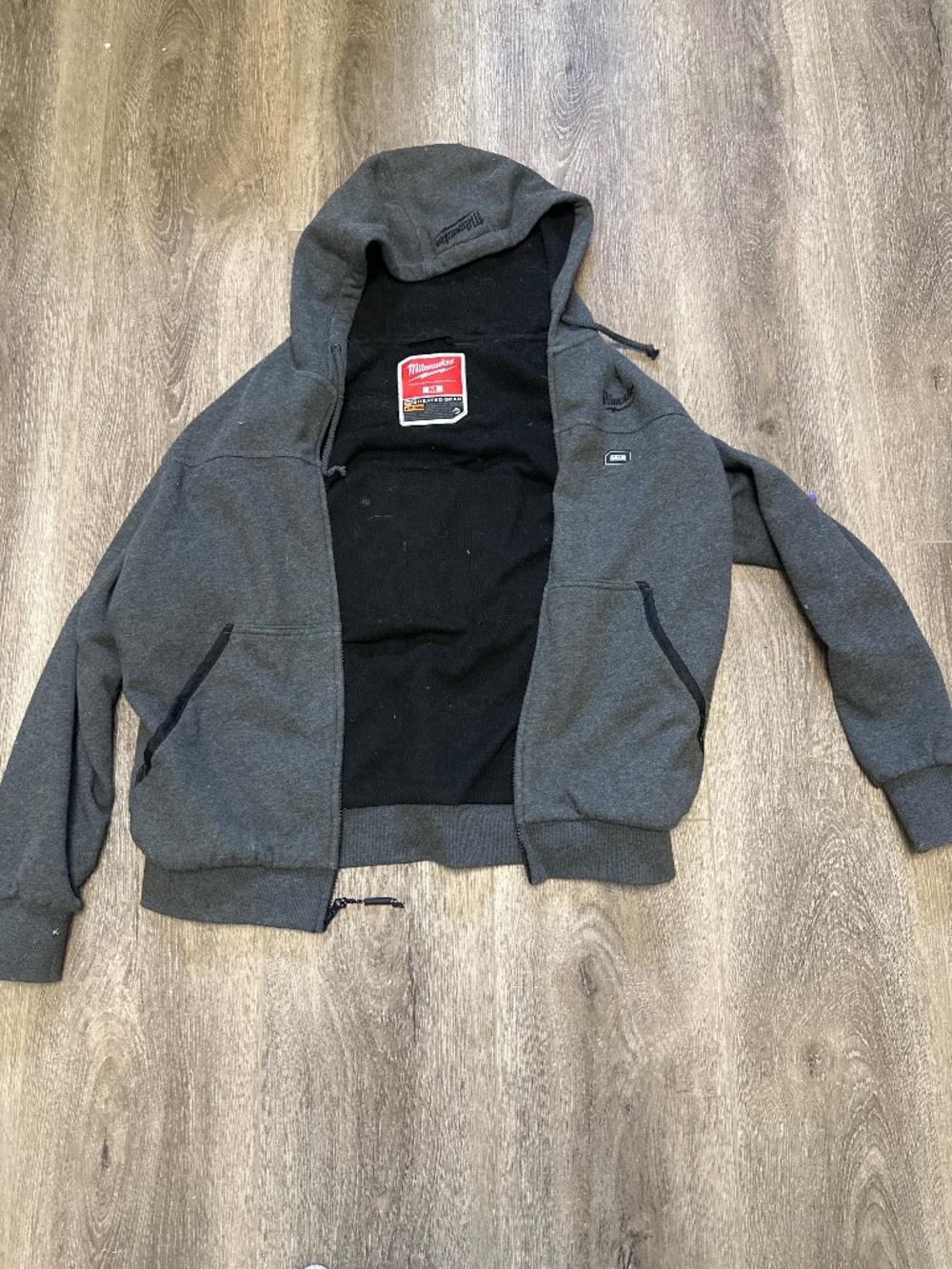Milwaukee heated grey sweater